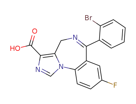 6-(2-bromophenyl)-8-fluoro-4H-imidazo[1,5-a][1,4]benzodiazepine-3-carboxylic acid