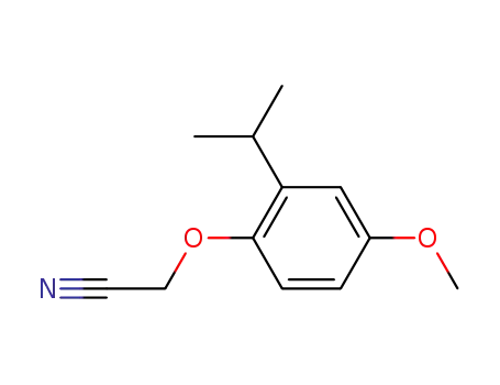 2-(2-isopropyl-4-methoxyphenoxy)acetonitrile