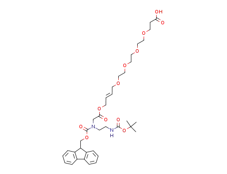 (E)-17-[N-[2-(tert-Butyloxycarbonylamino)ethyl]-N-fluorenylmethyloxycarbonylglycinyloxy]-4,7,10,13-tetraoxa-15-heptadecenoic acid