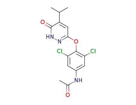 N-(3,5-dichloro-4-((5-isopropyl-6-oxo-1,6-dihydropyridazin-3-yl)oxy)phenyl)acetamide
