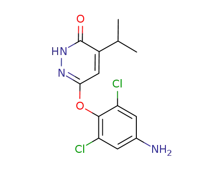6-(4-amino-2,6-dichlorophenoxy)-4-isopropyl-pyridazin-3(2H)-one