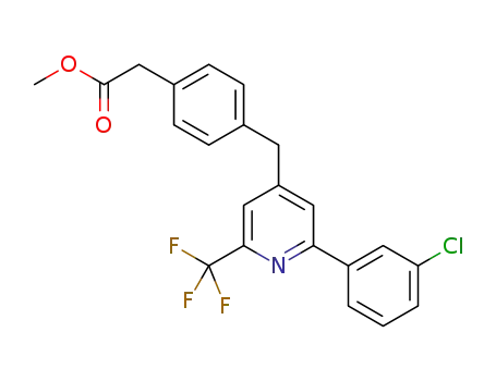 methyl 2-(4-((2-(3-chlorophenyl)-6-(trifluoromethyl)pyridin-4-yl)methyl)phenyl)acetate