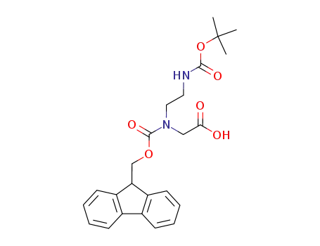 2-((((9H-fluoren-9-yl)methoxy)carbonyl)(2-((tert-butoxycarbonyl)amino)ethyl)amino)acetic acid