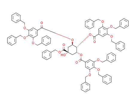 Benzyl-3,4,5-tris-O-tri-O-benzylgalloyl quinate