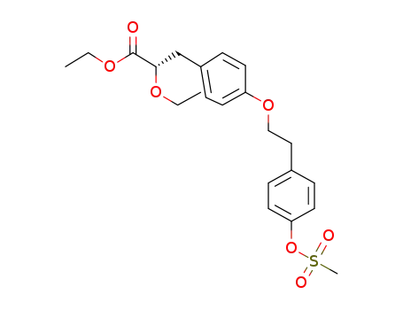 ethyl (2S)-2-ethoxy-3-[4-(2-{4-[(methylsulfonyl)oxy]phenyl}ethoxy)phenyl]propanoate
