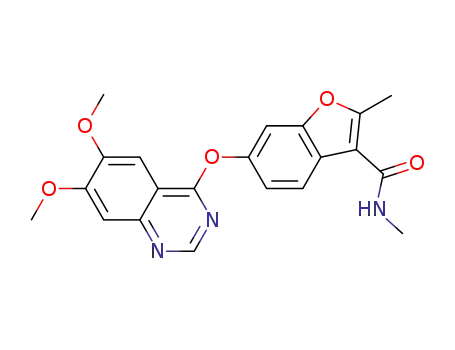 6-(6,7-dimethoxyquinazolin-4-yloxy)-N,2-dimethylbenzofuran-3-carboxamide