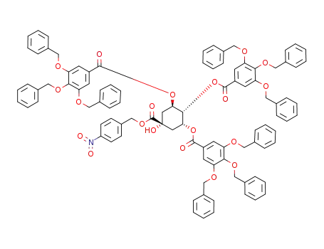 4-Nitrobenzyl-3,4,5-tris-O-tri-O-benzylgalloyl quinate