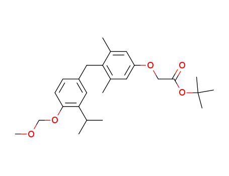[3,5-dimethyl-4-(3'-isopropyl-4'-O-methoxymethylbenzyl)phenoxy]tert-butylacetate