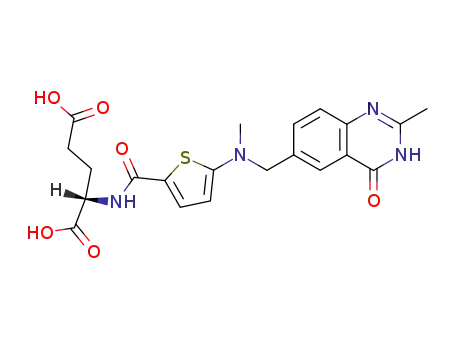 N-[5-[N-[(3,4-dihydro-2-methyl-4-oxy-6-quinazolinyl)-methyl]-N-methylamino]-2-thenoyl]-L-glutamic acid