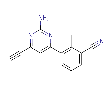 3-(2-amino-6-ethynylpyrimidin-4-yl)-2-methylbenzonitrile