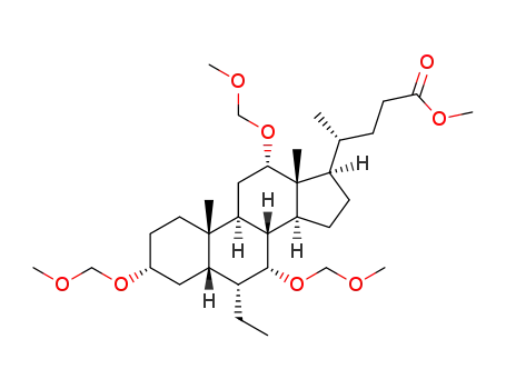 methyl 3α,7α,12α-trimethoxymethyloxy-6α-ethyl-5β-cholan-24-oate