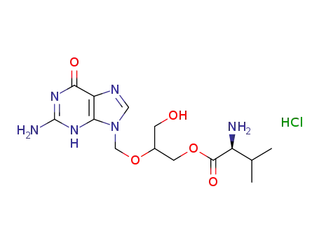 2-(2-amino-1,6-dihydro-6-oxo-purine-9-yl)-methoxy-3-hydroxy-1-propyl-L-valinate hydrochloride