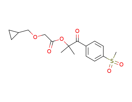 2-cyclopropylmethoxyacetic acid [1,1-dimethyl-2-(4-methanesulfonylphenyl)-2-oxoethyl]ester