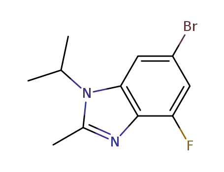 6-bromo-4-fluoro-1-isopropyl-2-methyl-1H-benzo[d]imidazole