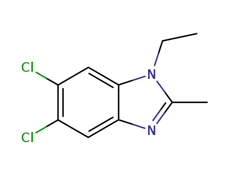 5,6-dichloro-1-ethyl-2-methyl benzimidazole