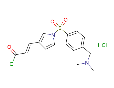 (E)-3-[1-(4-dimethylaminomethyl-benzenesulfonyl)-1H-pyrrol-3-yl]-acryloyl chloride hydrochloride