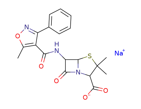 6β-(5-methyl-3-phenyl-isoxazole-4-carbonylamino)-penicillanic acid; sodium salt