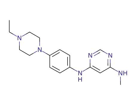 of N<SUP>4</SUP>-(4-(4-ethylpiperazin-1-yl)phenyl)-N<SUP>6</SUP>-methylpyrimidine-4,6-diamine