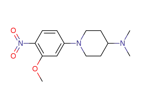 1-(3-methoxy-4-nitrophenyl)-N,N-dimethylpiperidine-4-amine