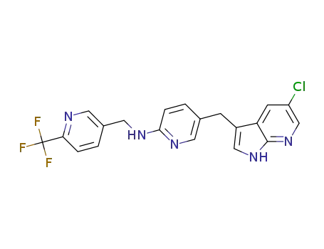 5-((5-chloro-1H-pyrrolo[2,3-b]pyridin-3-yl)methyl)-N-((6-(trifluoromethyl)pyridin-3-yl)methyl)pyridin-2-amine