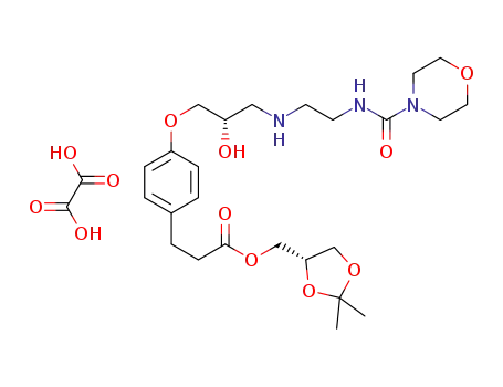 [(4S)-2,2-dimethyl-1,3-dioxolan-4-yl]methyl-3-{4-[(2S)-2-hydroxy-3-[(2-{[(morpholin-4-yl)carbonyl]amino}ethyl)amino]propoxy]phenyl}propanoate oxalate
