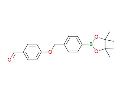 4-((4-(4,4,5,5-tetramethyl-1,3,2-dioxaborolan-2-yl)benzyl)oxy)benzaldehyde