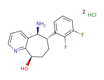(5S,6S,9R)-5-amino-6-(2,3-difluorophenyl)-6,7,8,9-tetrahydro-5H-cyclohepta[b]pyridin-9-ol dihydrochloride