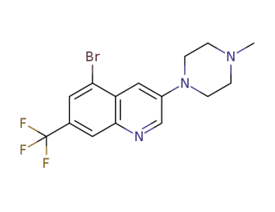 3-(4-methylpiperazin-1-yl)-5-bromo-7-trifluoromethylquinoline