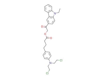 2-(9-ethyl-9H-carbazol-3-yl)-2-oxoethyl 4-(4-(bis(2-chloroethyl)amino)phenyl)butanoate