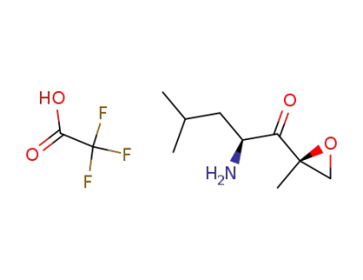 (S)-2-amino-4-methyl-1-((R)-2-methyloxiran-2-yl)pentan-1-one trifluoroacetic acid salt