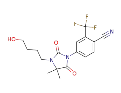 4-[3-(4-hydroxybutyl)-4,4-dimethyl-2,5-dioxoimidazolidin-1-yl]-2-(trifluoromethyl)benzonitrile