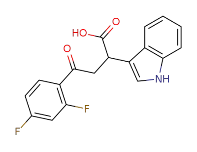 4-(2,4-difluorophenyl)-2-(1H-indol-3-yl)-4-oxo-butanoic acid