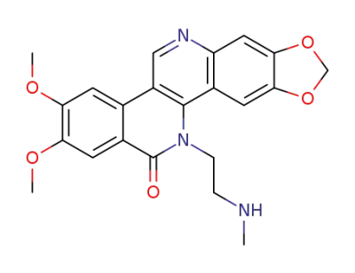 2,3-dimethoxy-12-(2-(methylamino)ethyl)[1,3]dioxolo[4',5':4,5]-benzo[1,2-h]benzo[c][1,6]naphthyridin-13(12H)-one