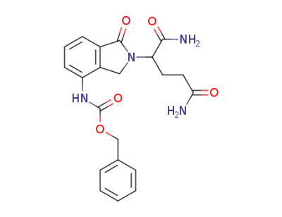 2-[4-(N-benzyloxycarbonyl)amino-1,3-dihydro-1-oxo-2H-isoindol-2-yl]glutaramide