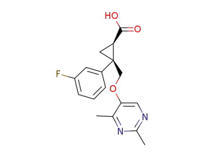 (1R,2S)-2-(((2,4-dimethylpyrimidin-5-yl)oxy)methyl)-2-(3-fluorophenyl)cyclopropanecarboxylic acid