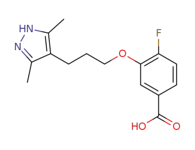 3-[3-(3,5-dimethyl-1H-pyrazol-4-yl)-propoxy]-4-fluoro-benzoic acid