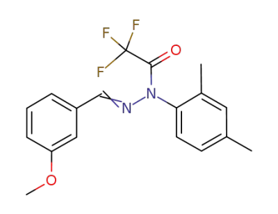 2,2,2-trifluoroacetic acid 1-(2,4-dimethylphenyl)-2-[(3-methoxyphenyl)methylene]hydrazide