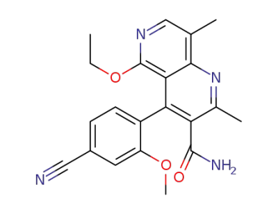 rac-4-(4-cyano-2-methoxyphenyl)-5-ethoxy-2,8-dimethyl-1,6-naphthyridine-3-carboxamide