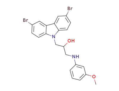 1-(3,6-dibromo-9H-carbazol-9-yl)-3-((3-methoxyphenyl)amino)propan-2-ol