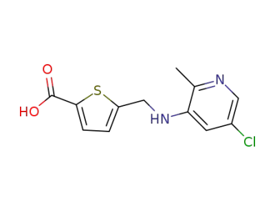 5-{[(5-chloro-2-methyl-3-pyridinyl)amino]methyl}-2-thiophenecarboxylic acid