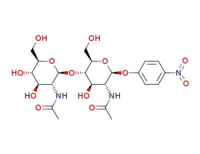 p-nitrophenyl 2-acetamido-2-deoxy-β-D-glucopyranosyl-(1→4)-2-acetamido-2-deoxy-β-D-glucopyranoside
