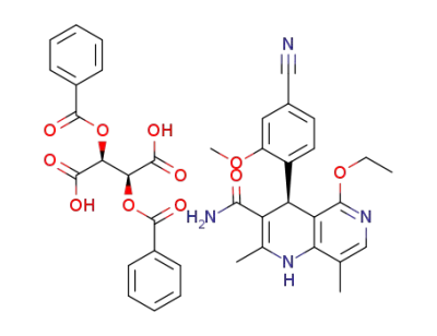 finerenone (+)O,O-dibenzoyl-D-tartaric acid