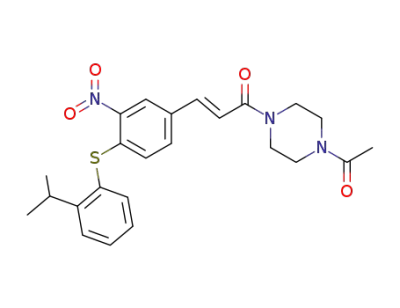 (2-iso-propylphenyl)[2-nitro-4-(E-((4-acetylpiperazin-1-yl)carbonyl)ethenyl)phenyl]sulfide