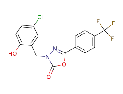 3-[(5-Chloro-2-hydroxyphenyl)methyl]-5-[4-(trifluoromethyl)-phenyl]-1,3,4-oxadiazol-2(3H)-one