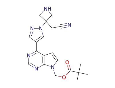 (4-{1-[3-(cyanomethyl)azetidin-3-yl]-1H-pyrazol-4-yl}-7H-pyrrolo[2,3-d]pyrimidin-7-yl)methyl 2,2-dimethylpropanoate