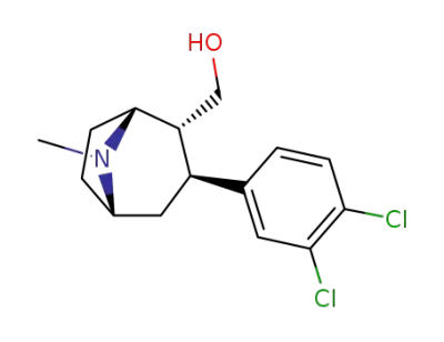 (1R,2R,3S)-2-hydroxymethyl-3-(3,4-dichlorophenyl)-tropane