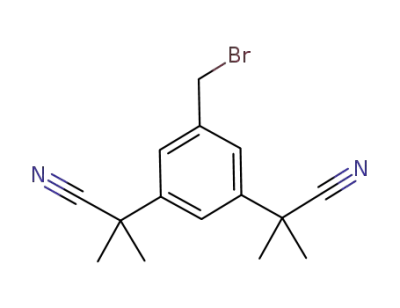2-[3-bromomethyl-5-(cyanodimethylmethyl)phenyl]-2-methylpropanenitrile