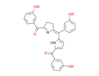 7,8-dihydro-1,9-bis(3-hydroxybenzoyl)-5-(3-hydroxyphenyl)pyrromethene