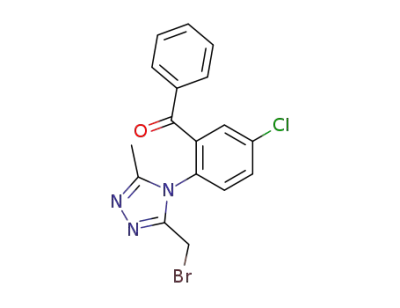 2-(3-bromomethyl-5-methyl-[1,2,4]triazol-4-yl)-5-chloro-benzophenone