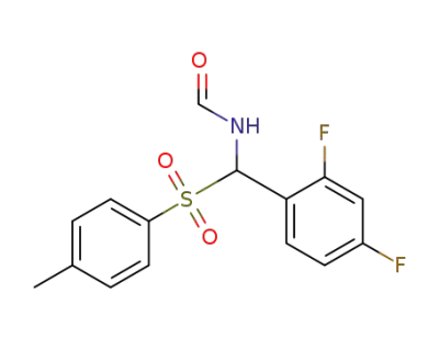 N-[(2.4-difluoro-phenyl)-(toluene-4-sulfonyl)-methyl]-formamide